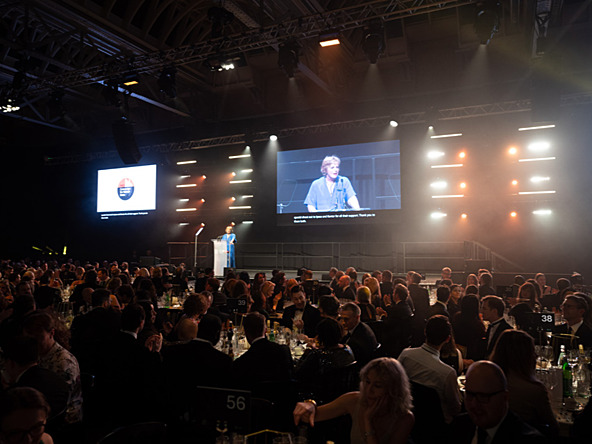 Jane Frost, CEO, MRS, speaks on stage at MRS Awards 2025